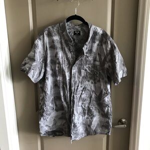 Mens Hurley Floral XXL Button Down Shirt